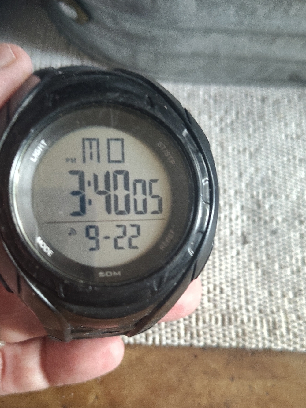 Black Digital Sports Watch - Unbranded